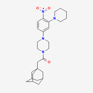 1-(1-adamantylacetyl)-4-[4-nitro-3-(1-piperidinyl)phenyl]piperazine