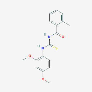 N-[(2,4-dimethoxyphenyl)carbamothioyl]-2-methylbenzamide