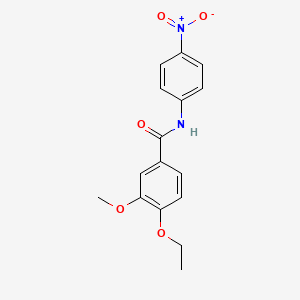 molecular formula C16H16N2O5 B4105108 4-ethoxy-3-methoxy-N-(4-nitrophenyl)benzamide 