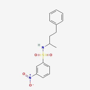 N-(1-methyl-3-phenylpropyl)-3-nitrobenzenesulfonamide