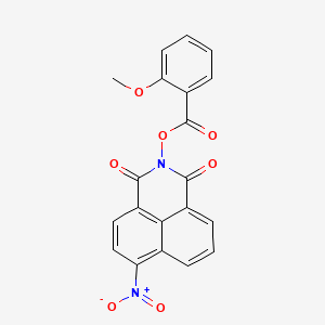 molecular formula C20H12N2O7 B4105134 2-[(2-methoxybenzoyl)oxy]-6-nitro-1H-benzo[de]isoquinoline-1,3(2H)-dione 