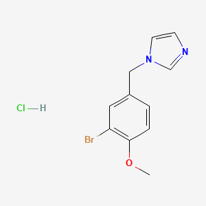 molecular formula C11H12BrClN2O B4105153 1-(3-bromo-4-methoxybenzyl)-1H-imidazole hydrochloride 