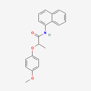molecular formula C20H19NO3 B4105156 2-(4-methoxyphenoxy)-N-1-naphthylpropanamide 