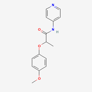 molecular formula C15H16N2O3 B4105185 2-(4-methoxyphenoxy)-N-4-pyridinylpropanamide 