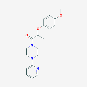 molecular formula C19H23N3O3 B4105219 1-[2-(4-methoxyphenoxy)propanoyl]-4-(2-pyridinyl)piperazine 