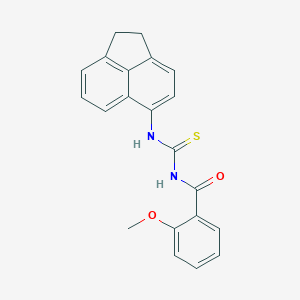 molecular formula C21H18N2O2S B410524 N-(1,2-dihydroacenaphthylen-5-ylcarbamothioyl)-2-methoxybenzamide 