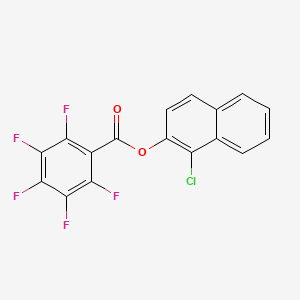 molecular formula C17H6ClF5O2 B4105273 1-chloro-2-naphthyl pentafluorobenzoate 
