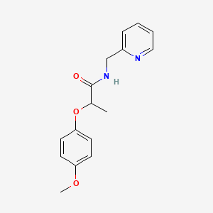molecular formula C16H18N2O3 B4105292 2-(4-methoxyphenoxy)-N-(2-pyridinylmethyl)propanamide 