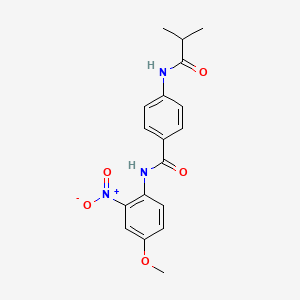 molecular formula C18H19N3O5 B4105319 4-(isobutyrylamino)-N-(4-methoxy-2-nitrophenyl)benzamide 