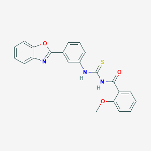 N-{[3-(1,3-benzoxazol-2-yl)phenyl]carbamothioyl}-2-methoxybenzamide
