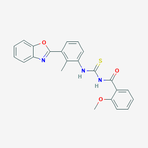 N-[3-(1,3-benzoxazol-2-yl)-2-methylphenyl]-N'-(2-methoxybenzoyl)thiourea
