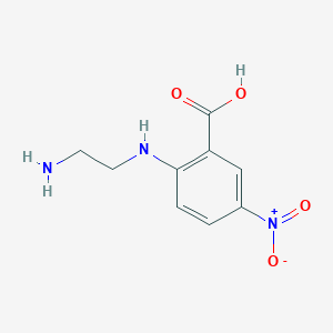molecular formula C9H11N3O4 B410536 2-(2-Azanylethylamino)-5-nitro-benzoic acid 
