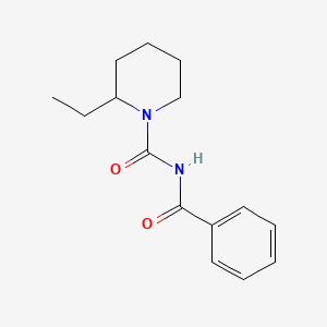 molecular formula C15H20N2O2 B4105362 N-benzoyl-2-ethyl-1-piperidinecarboxamide 