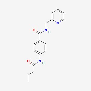 4-(butyrylamino)-N-(2-pyridinylmethyl)benzamide