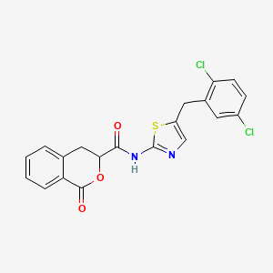 molecular formula C20H14Cl2N2O3S B4105432 N-[5-(2,5-dichlorobenzyl)-1,3-thiazol-2-yl]-1-oxo-3,4-dihydro-1H-isochromene-3-carboxamide 