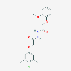 N'-[2-(4-chloro-3,5-dimethylphenoxy)acetyl]-2-(2-methoxyphenoxy)acetohydrazide