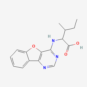 molecular formula C16H17N3O3 B4105468 N-[1]benzofuro[3,2-d]pyrimidin-4-ylisoleucine 