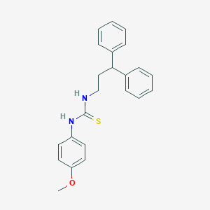 molecular formula C23H24N2OS B410547 1-(3,3-Diphenylpropyl)-3-(4-methoxyphenyl)thiourea CAS No. 333439-84-2
