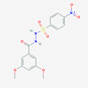 molecular formula C15H15N3O7S B410557 N'-(3,5-dimethoxybenzoyl)-4-nitrobenzenesulfonohydrazide 