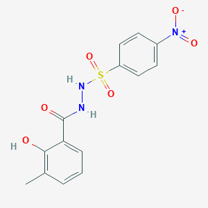 N'-(2-hydroxy-3-methylbenzoyl)-4-nitrobenzenesulfonohydrazide