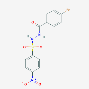 molecular formula C13H10BrN3O5S B410560 N'-(4-bromobenzoyl)-4-nitrobenzenesulfonohydrazide 