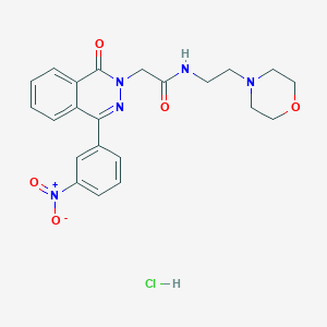 N-[2-(4-morpholinyl)ethyl]-2-[4-(3-nitrophenyl)-1-oxo-2(1H)-phthalazinyl]acetamide hydrochloride