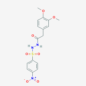 molecular formula C16H17N3O7S B410562 N'-[(3,4-dimethoxyphenyl)acetyl]-4-nitrobenzenesulfonohydrazide 