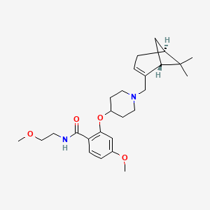 2-[(1-{[(1R,5S)-6,6-dimethylbicyclo[3.1.1]hept-2-en-2-yl]methyl}-4-piperidinyl)oxy]-4-methoxy-N-(2-methoxyethyl)benzamide