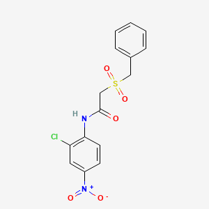 2-(benzylsulfonyl)-N-(2-chloro-4-nitrophenyl)acetamide