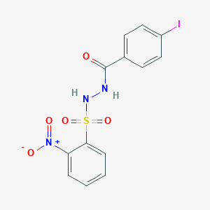 molecular formula C13H10IN3O5S B410565 2-nitro-N'-(4-iodobenzoyl)benzenesulfonohydrazide 
