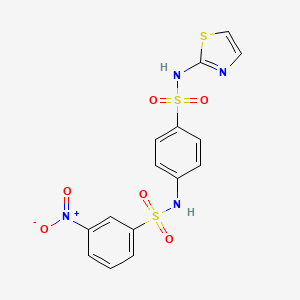 3-nitro-N-{4-[(1,3-thiazol-2-ylamino)sulfonyl]phenyl}benzenesulfonamide