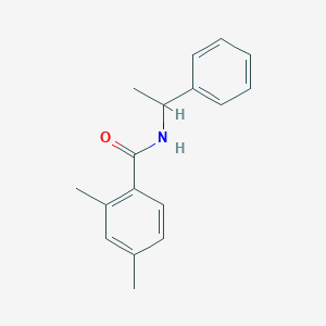 molecular formula C17H19NO B4105656 2,4-dimethyl-N-(1-phenylethyl)benzamide 