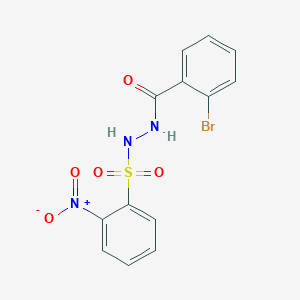molecular formula C13H10BrN3O5S B410566 N'-(2-bromobenzoyl)-2-nitrobenzenesulfonohydrazide 