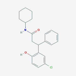 3-(5-chloro-2-hydroxyphenyl)-N-cyclohexyl-3-phenylpropanamide