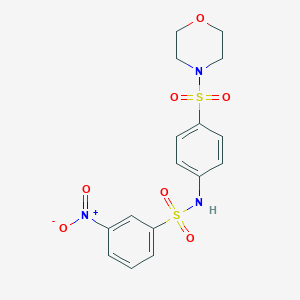 N-[4-(4-morpholinylsulfonyl)phenyl]-3-nitrobenzenesulfonamide