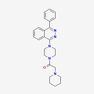 molecular formula C25H29N5O B4105687 1-phenyl-4-[4-(1-piperidinylacetyl)-1-piperazinyl]phthalazine 