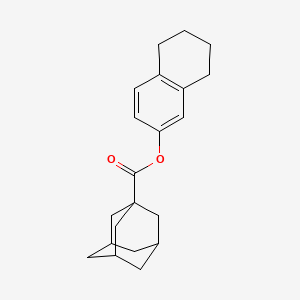 molecular formula C21H26O2 B4105699 5,6,7,8-tetrahydro-2-naphthalenyl 1-adamantanecarboxylate 