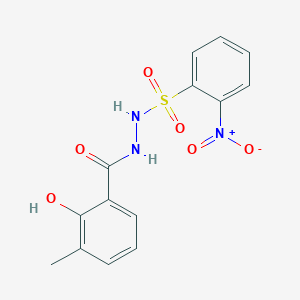 N'-(2-hydroxy-3-methylbenzoyl)-2-nitrobenzenesulfonohydrazide