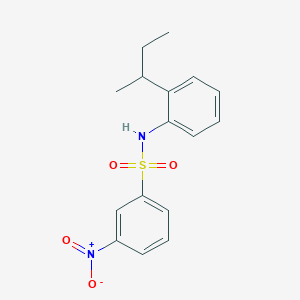molecular formula C16H18N2O4S B4105736 N-(2-sec-butylphenyl)-3-nitrobenzenesulfonamide 
