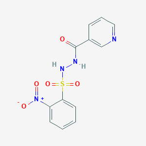 N'-[(2-nitrophenyl)sulfonyl]pyridine-3-carbohydrazide