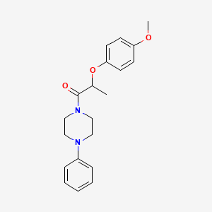 molecular formula C20H24N2O3 B4105793 1-[2-(4-methoxyphenoxy)propanoyl]-4-phenylpiperazine 