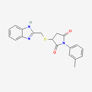 3-[(1H-benzimidazol-2-ylmethyl)thio]-1-(3-methylphenyl)-2,5-pyrrolidinedione