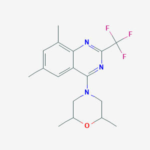 4-(2,6-dimethyl-4-morpholinyl)-6,8-dimethyl-2-(trifluoromethyl)quinazoline