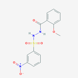 3-nitro-N'-(2-methoxybenzoyl)benzenesulfonohydrazide