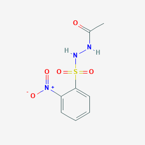 molecular formula C8H9N3O5S B410587 N'-acetyl-2-nitrobenzenesulfonohydrazide 