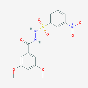 molecular formula C15H15N3O7S B410593 N'-(3,5-dimethoxybenzoyl)-3-nitrobenzenesulfonohydrazide 