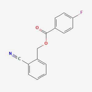 molecular formula C15H10FNO2 B4105939 2-cyanobenzyl 4-fluorobenzoate 