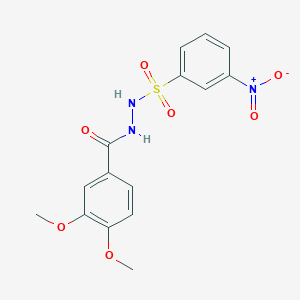 molecular formula C15H15N3O7S B410595 N'-(3,4-dimethoxybenzoyl)-3-nitrobenzenesulfonohydrazide 