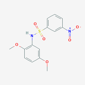 molecular formula C14H14N2O6S B410597 N-(2,5-dimethoxyphenyl)-3-nitrobenzenesulfonamide CAS No. 333440-84-9