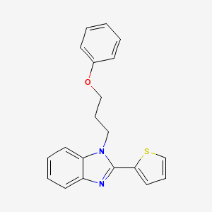 molecular formula C20H18N2OS B4105993 1-(3-phenoxypropyl)-2-(2-thienyl)-1H-benzimidazole 